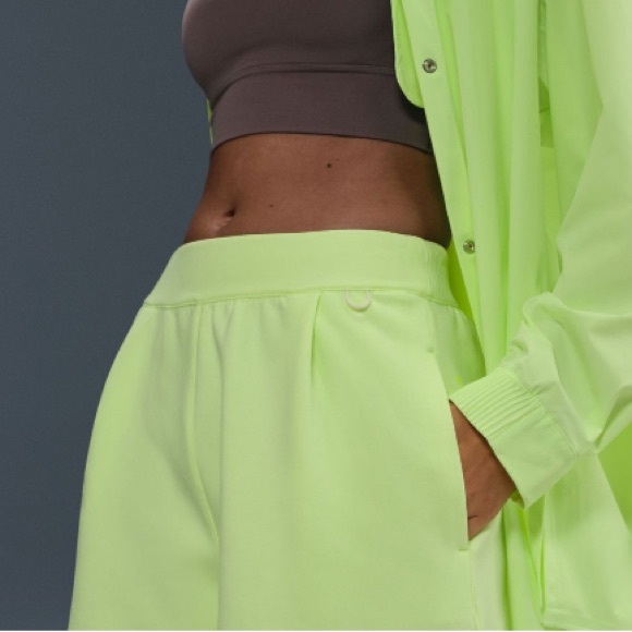 Nike Bright Lime Women's Athletic Shorts - Picture 3 of 5